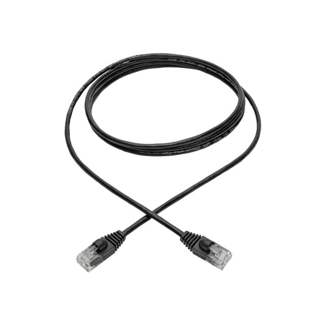 TRIPP LITE N261-S06-BK  Cat6a 10G Snagless Molded Slim UTP Ethernet Cable (RJ45 M/M) Black 6 ft. (1.83 m)