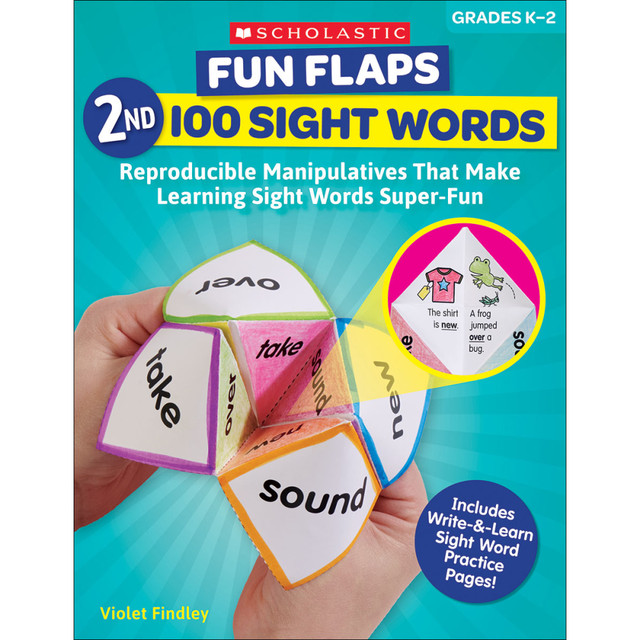 SCHOLASTIC TEACHER RESOURCES Scholastic 9781338603149  Fun Flaps: 2nd 100 Sight Words, Grades K - 2