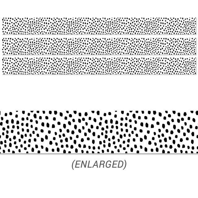 EDUCATORS RESOURCE CTP10451-3 Creative Teaching Press EZ Borders, Black Messy Dots, 48' Per Pack, Set Of 3 Packs EDUCATORS RESOURCE CTP10451-3 Creative Teaching Press EZ Borders, Black Messy Dots, 48' Per Pack, Set Of 3 Packs