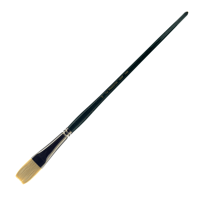 PRINCETON ARTIST BRUSH CO. 5200F-10 Princeton Series 5200 Ashley Paint Brush, Size 10, Flat Bristle, Hog Hair, Blue