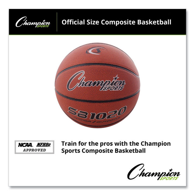 CHAMPION SPORT Sports SB1020 Composite Basketball, Official Size, Brown