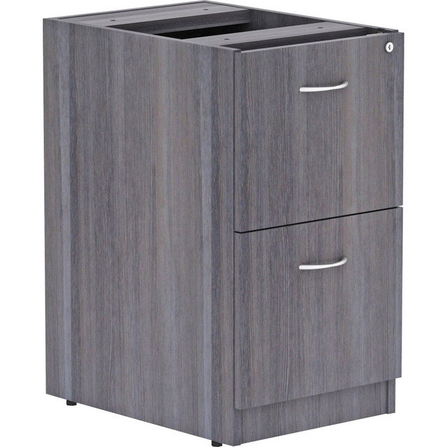 SP RICHARDS LLR69559 Lorell Essentials 22inD Vertical Pedestal File Cabinet With 2 File Drawers, Weathered Charcoal