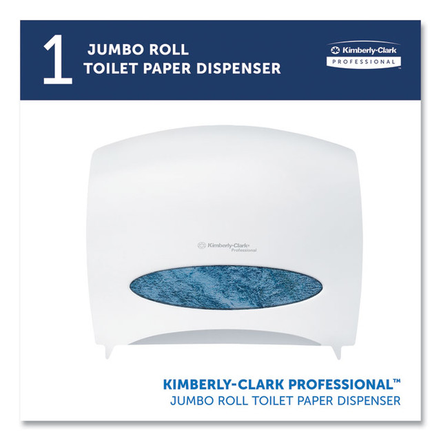 KIMBERLY-CLARK PROFESSIONAL Professional* 09508 JRT Jr. Escort Jumbo Roll Bath Tissue Dispenser, 16 x 5.75 x 13.88, Pearl White
