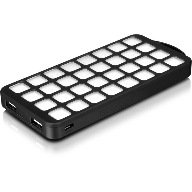 ALURATEK, INC. APBQ08F Aluratek 8,000mAh Dual USB 2.1A Power Bank with 32 LED Lantern - For Tablet PC, Smartphone, USB Device, GPS Device, Camcorder - Lithium Ion (Li-Ion) - 8000 mAh - 2.10 A - 5 V DC Output - 5 V DC Input - 2 x USB ALURATEK, INC. APBQ08F Aluratek 8,000mAh Dual USB 2.1A Power Bank with 32 LED Lantern - For Tablet PC, Smartphone, USB Device, GPS Device, Camcorder - Lithium Ion (Li-Ion) - 8000 mAh - 2.10 A - 5 V DC Output - 5 V DC Input - 2 x USB