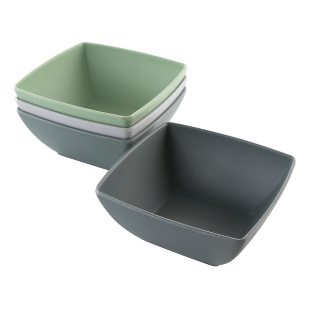 GIBSON OVERSEAS INC. 995113945M Gibson Home Grayson 4-Piece Bowl Set, 6in, Assorted Colors