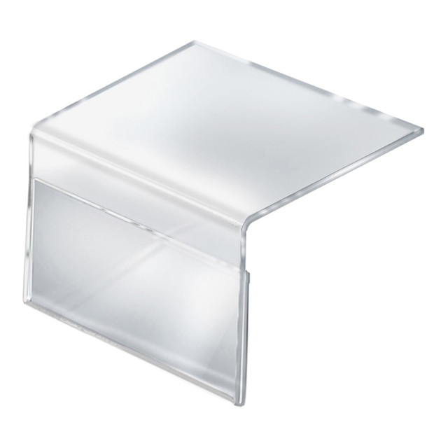 AZAR DISPLAYS 142703  Shelf Sign Holders, 5-1/2in x 8-1/2in, Clear, Pack Of 10 Holders