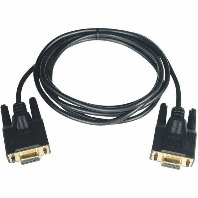 TRIPP LITE P450-006 Eaton Tripp Lite Series 6ft Null Modem Serial DB9 RS232 Cable Adapter Gold F/F 6ft - Null modem cable - DB-9 (F) to DB-9 (F) - 6 ft - molded