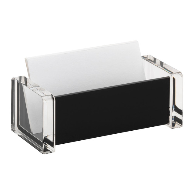 OFFICE DEPOT ST-155VBK Realspace Black Acrylic Business Card Holder OFFICE DEPOT ST-155VBK Realspace Black Acrylic Business Card Holder