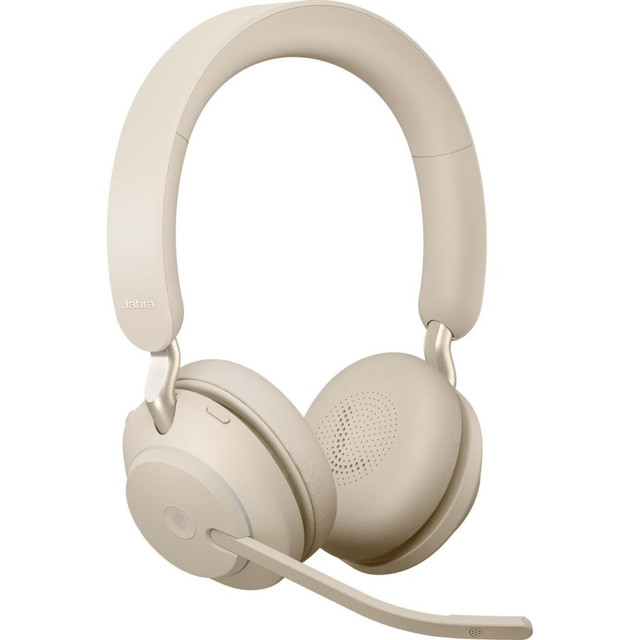 GN AUDIO USA INC. 26599-999-898 Jabra Evolve2 65 Headset - Stereo - USB Type C - Wireless - Bluetooth - Over-the-head - Binaural - Supra-aural - Beige