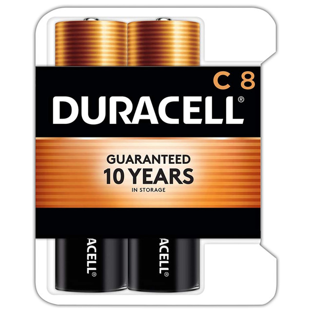 THE DURACELL COMPANY MN14RT8Z Duracell Coppertop C Alkaline Batteries, Pack Of 8, 1 Hang Hole Packaging