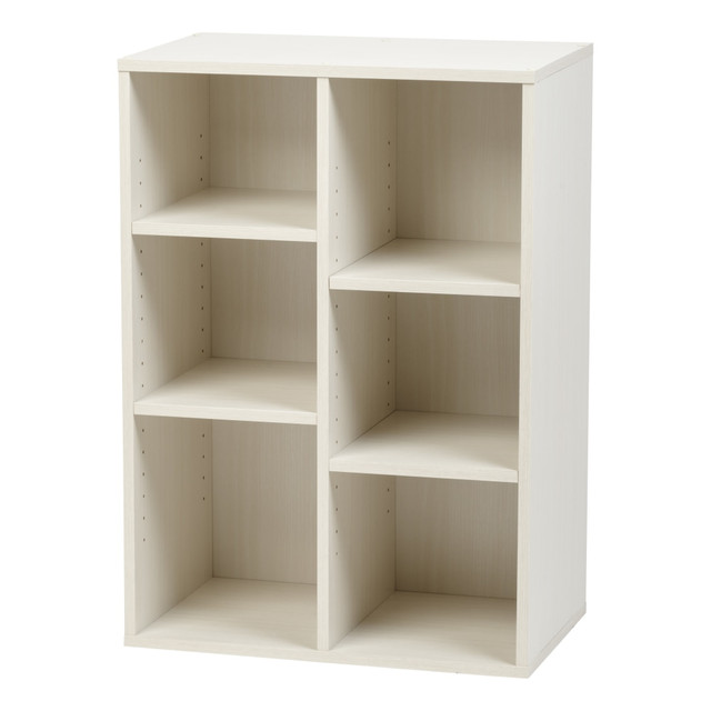 IRIS USA, INC. Iris 596332  33inH 6-Cube Storage Bookcase, Off White