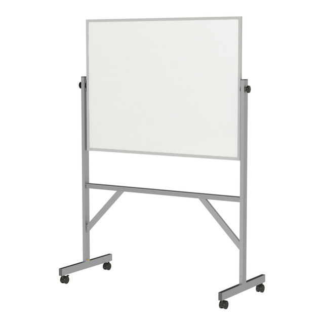 GHENT MANUFACTURING INC. ARM1M134 Ghent Reversible Magnetic Dry-Erase Whiteboard, 72in x 53in, Aluminum Frame With Silver Finish