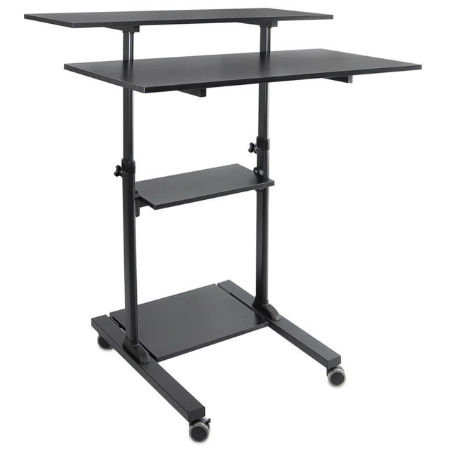 TRANSFORM PARTNERS LLC MI-7970B Mount-It! MI-7970 Height-Adjustable Mobile Standing Desk Workstation, 55inH x 39-1/2inW x 26inD, Black TRANSFORM PARTNERS LLC MI-7970B Mount-It! MI-7970 Height-Adjustable Mobile Standing Desk Workstation, 55inH x 39-1/2inW x 26inD, Black