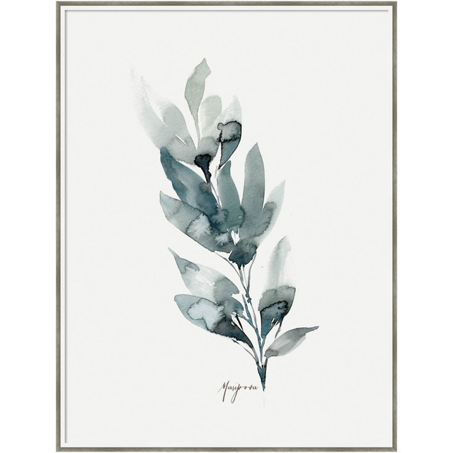 UNIEK INC. A42707158792 Amanti Art Wild Mariposa by Sara Berrenson Wood Framed Wall Art Print, 31inW x 41inH, White