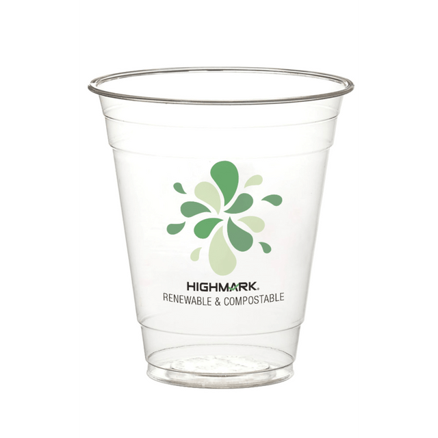 Stock up the breakroom with these greener choice cups.  Showcase your commitment to greener products with these cold drink cups.  Eco-conscious choice - has one or more meaningful eco-attributes or eco-labels.  BPI Certified Compostable - certified by the Biodegradable Products Institute (BPI) to be compostable in commercial compost facilities (where facilities exist).  USDA Certified Biobased - meets federal guidelines for plant-based/bio-based materials.  Conforms to ASTM D6868 standards. For detailed information see www.astm.org.  Product Content Contains Compostable Material - made from materials that can quickly break down in commercial composting facilities (where facilities exist), to help reduce waste while creating usable organic matter.  Plant-based content - made using tree-free agricultural products or by-products, helping you support innovative use of plants while reducing use of forests or other resources.
