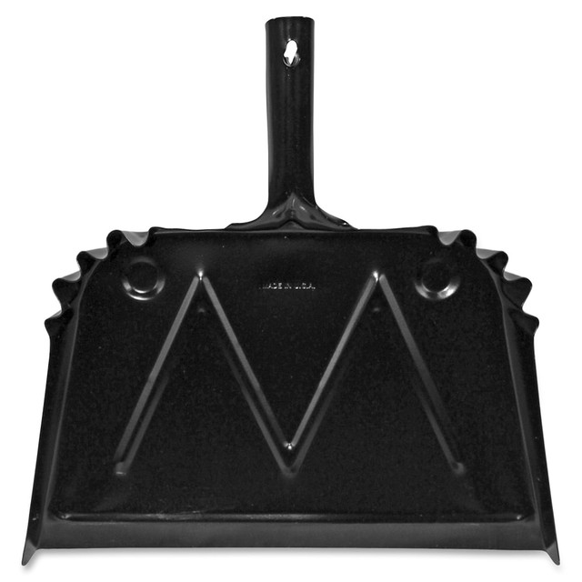 SP RICHARDS 85151CT Genuine Joe Heavy-duty Metal Dustpan - 16in Wide - Metal Pan - Black