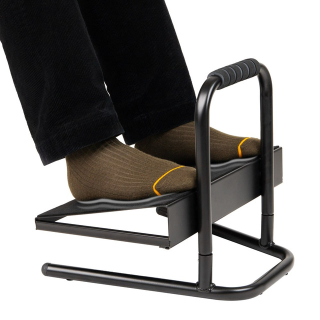 EMS MIND READER LLC FTHEIGHT-BLK Mind Reader Height Adjustable Ergonomic Footrest, 14-1/2inH x 14-1/4inW x 15inD, Black EMS MIND READER LLC FTHEIGHT-BLK Mind Reader Height Adjustable Ergonomic Footrest, 14-1/2inH x 14-1/4inW x 15inD, Black