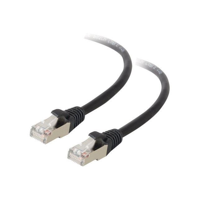LASTAR INC. 28696 C2G 50ft Cat5e Snagless Shielded (STP) Ethernet Network Patch Cable - Black - Patch cable - RJ-45 (M) to RJ-45 (M) - 50 ft - STP - CAT 5e - molded, stranded - black