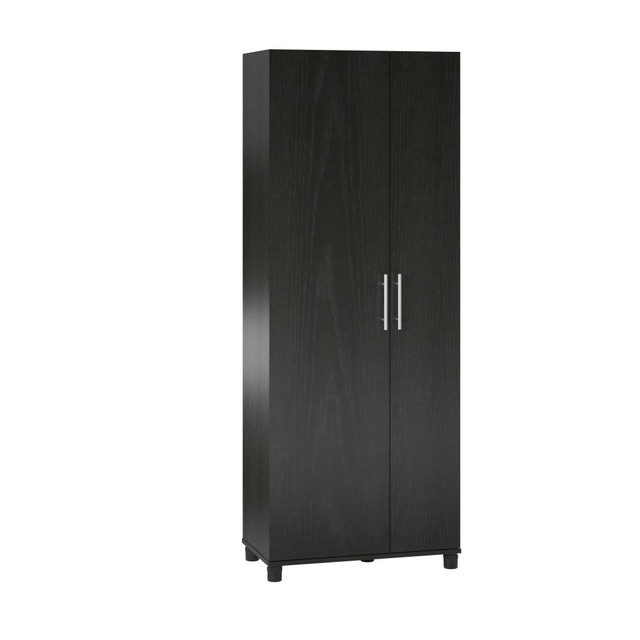 AMERIWOOD INDUSTRIES, INC. Ameriwood Home 6451335COM  Camberly Tall Asymmetrical Cabinet, 74-5/16inH x 28-5/8inW x 15-7/16inD, Black