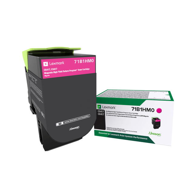 LEXMARK INTERNATIONAL, INC. 71B1HM0 Lexmark 71B1HM0 Magenta High Yield Return Program Toner Cartridge