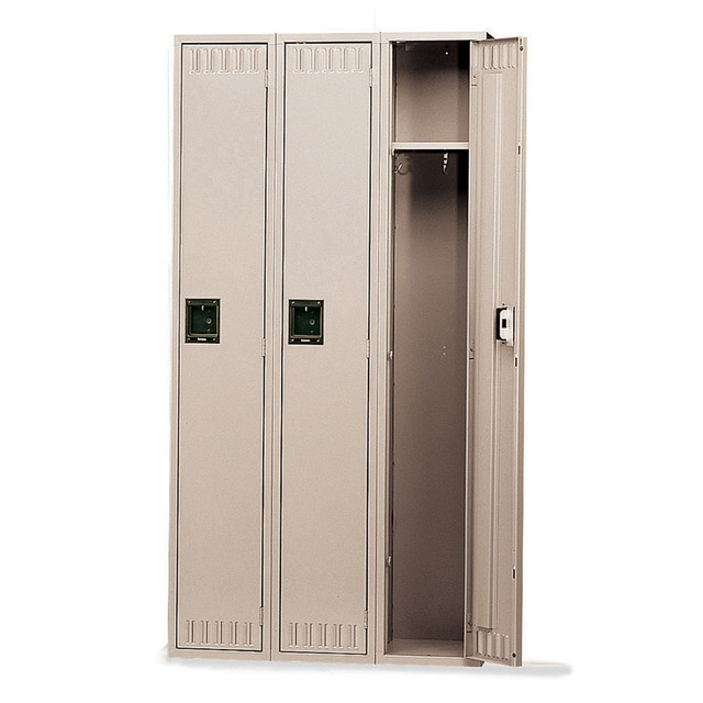 TENNSCO CORP Tennsco STS121872CSD  Single-Tier Locker, 3-Wide, 72inH x 36inW x 18inD, Sand