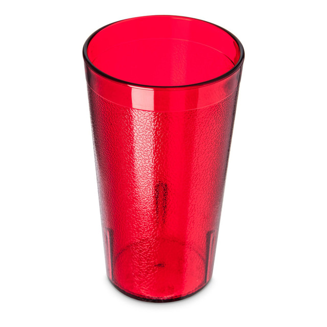 CARLISLE FOODSERVICE PRODUCTS, INC. Carlisle CL521210  Stackable SAN Plastic Tumblers, 12 Oz, Ruby, Pack Of 72