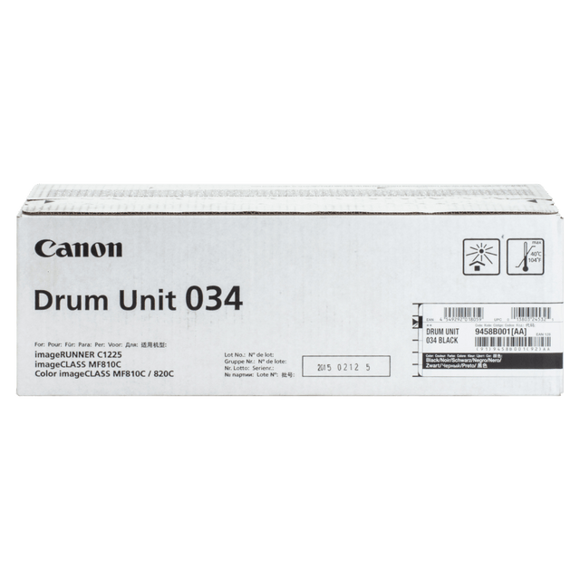 CANON USA, INC. 9458B001AA Canon 034 Black Drum Unit, 9458B001 CANON USA, INC. 9458B001AA Canon 034 Black Drum Unit, 9458B001