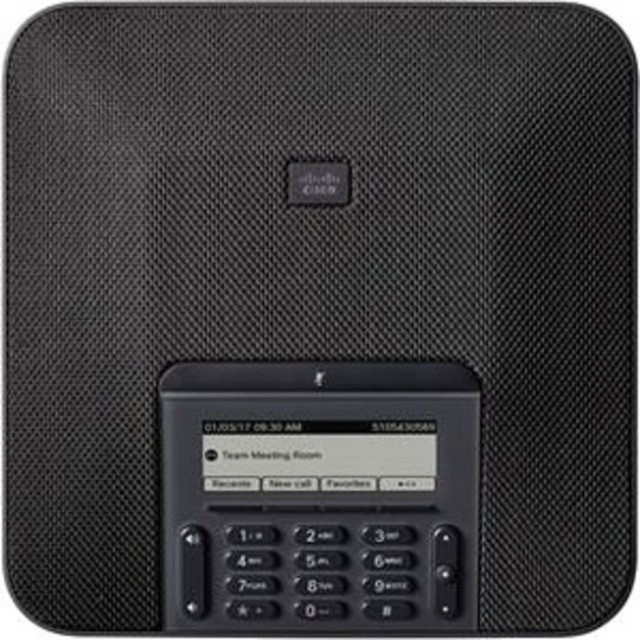 CISCO CP-7832-K9=  7832 IP Conference Station - Corded - Smoke - 1 x Total Line - VoIPNetwork (RJ-45) - PoE Ports
