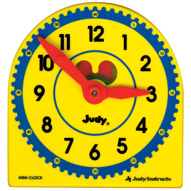 CARSON-DELLOSA PUBLISHING LLC 0768218489 Judy Clock Plastic Class Pack, 5in x 5in, Pack Of 6
