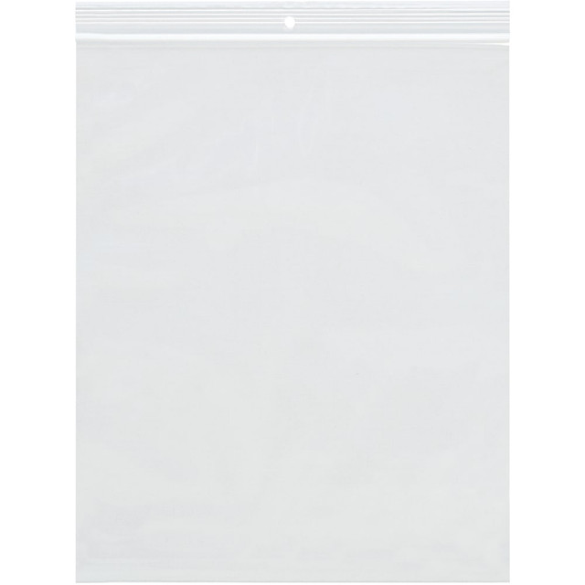 B O X MANAGEMENT, INC. PB6705 Partners Brand 2 Mil Reclosable Poly Bags With Hang Hole, 3in x 5in, Clear, Case Of 1000