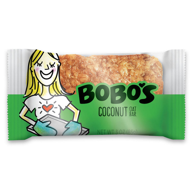 SIMPLY DELICIOUS, INC. Bobo's 103-D-IN BoBos Oat Bars, Coconut, 3.5 Oz, Box of 12 Bars