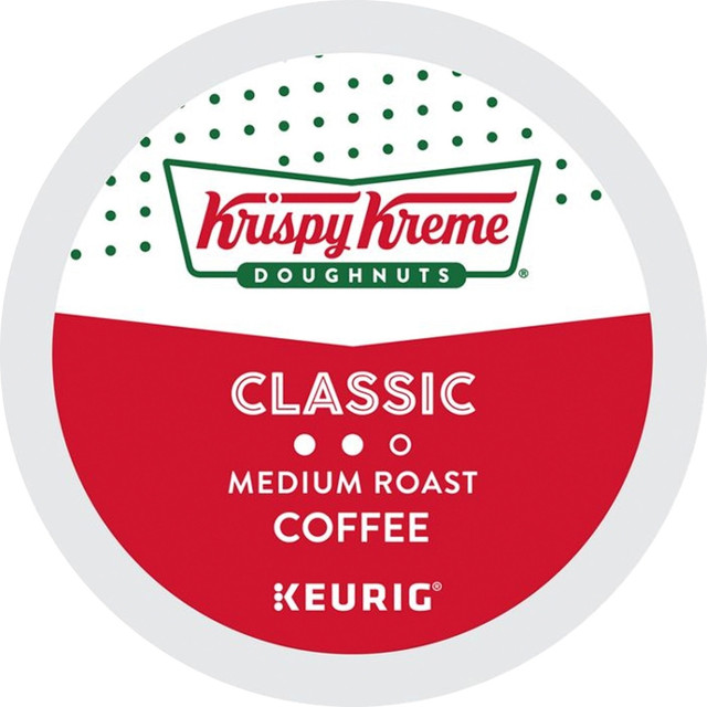 GREEN MOUNTAIN COFFEE ROASTERS, INC. 10099555061106 Krispy Kreme Doughnuts Single-Serve Coffee K-Cup Pods, Smooth Medium Roast, Carton Of 24