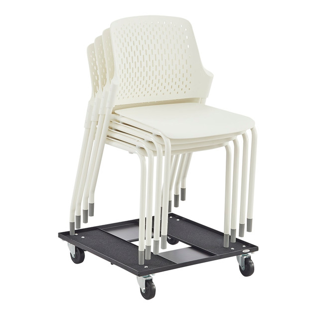 SAFCO PRODUCTS CO Safco 4287WH  Next Stacking Chairs, White, Set Of 4 Chairs