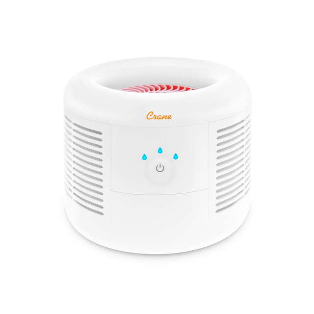 CRANE USA, INC. EE-7002AIR Crane HEPA Air Purifier with 3 Speed Settings, 300 Sq Ft. Coverage, 9 1/4in x 9 1/4in x 7 1/4in, White CRANE USA, INC. EE-7002AIR Crane HEPA Air Purifier with 3 Speed Settings, 300 Sq Ft. Coverage, 9 1/4in x 9 1/4in x 7 1/4in, White