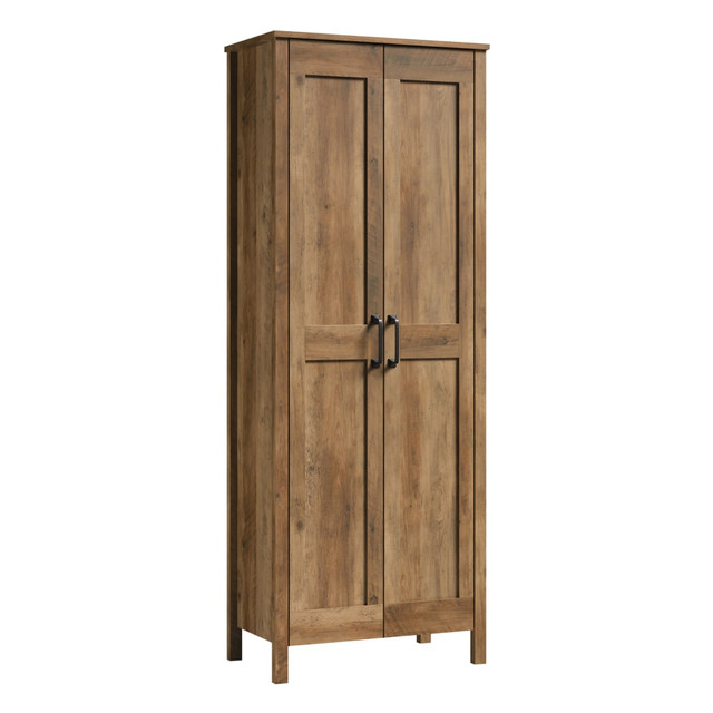 SAUDER WOODWORKING CO. 427958 Sauder Select 72inH 2-Door Storage Cabinet, Rural Pine SAUDER WOODWORKING CO. 427958 Sauder Select 72inH 2-Door Storage Cabinet, Rural Pine