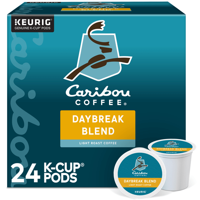 GREEN MOUNTAIN COFFEE ROASTERS, INC. 6994 Caribou Coffee Single-Serve Coffee K-Cup Pods, Daybreak Morning Blend, Carton Of 24