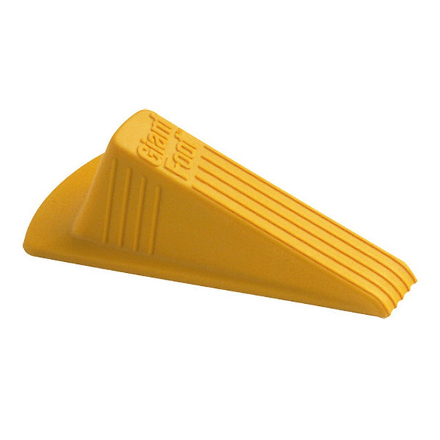 OFFICE DEPOT 966 Master Caster Giant Foot Door Stop, Yellow