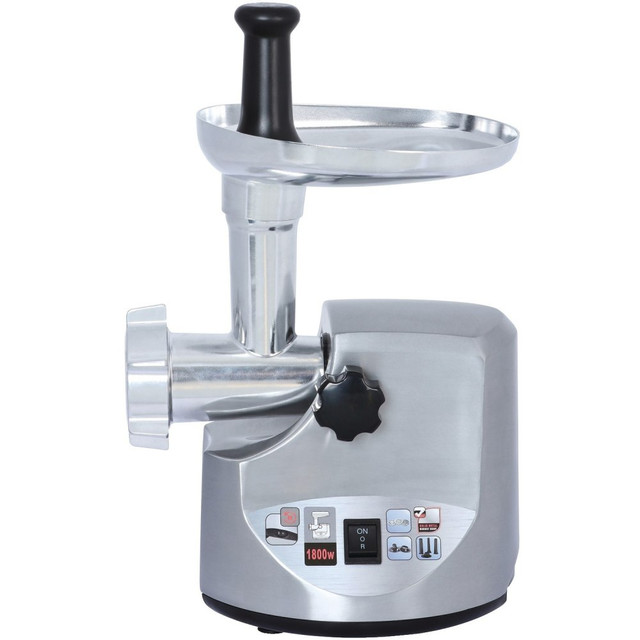 BRENTWOOD APPLIANCES , INC. Brentwood MG-1800S  Select MG-1800S Stainless Steel Electric Meat Grinder & Sausage Stuffer