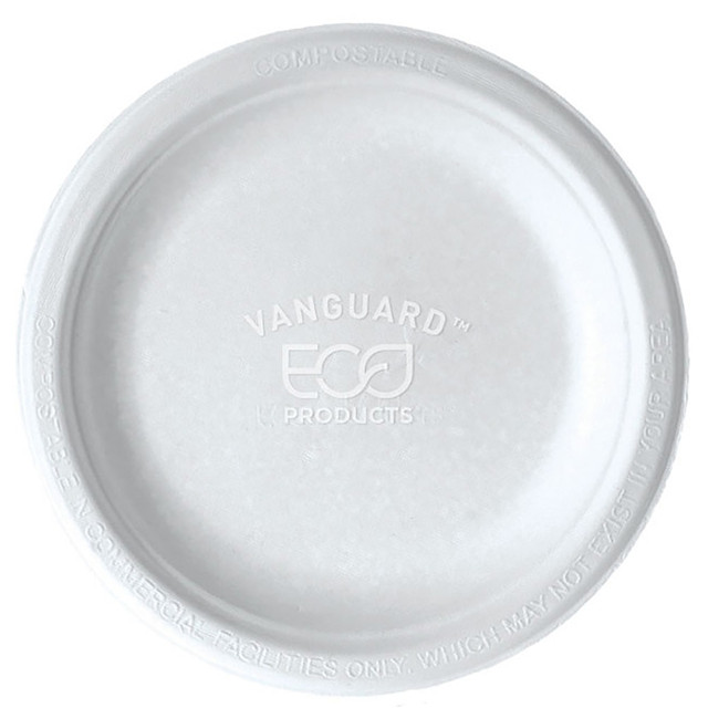 ECO-PRODUCTS, INC. EP-P016NFA Eco-Products Vanguard Sugarcane Plates, 6in, White, Pack Of 1,000 Plates ECO-PRODUCTS, INC. EP-P016NFA Eco-Products Vanguard Sugarcane Plates, 6in, White, Pack Of 1,000 Plates