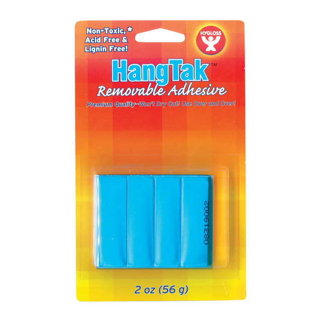 Hygloss HYG6502-12 HangTak Reusable Adhesive, 2 Oz, Blue, Pack Of 12 Hygloss HYG6502-12 HangTak Reusable Adhesive, 2 Oz, Blue, Pack Of 12