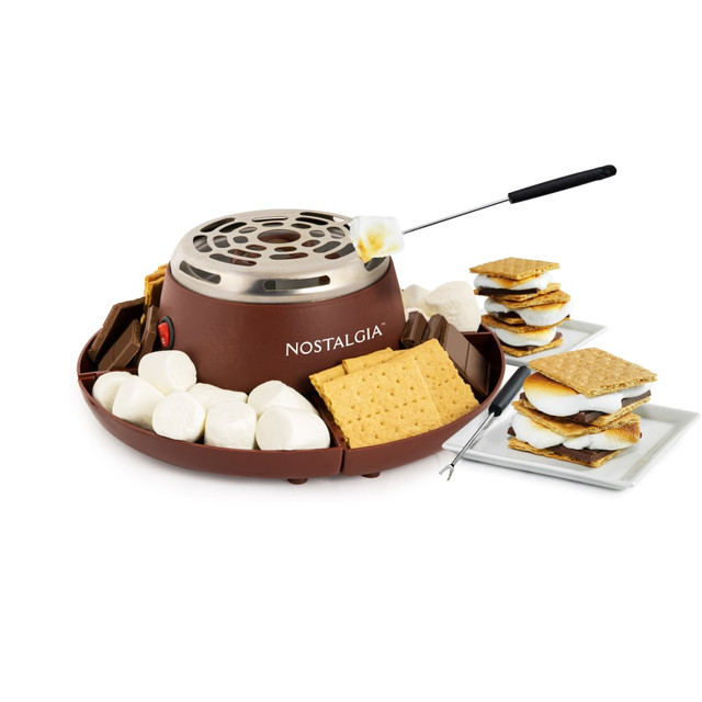 NOSTALGIA PRODUCTS GROUP LLC 810061704423 Nostalgia NMSM100BR Smores Maker, 5in x 10-7/8in NOSTALGIA PRODUCTS GROUP LLC 810061704423 Nostalgia NMSM100BR Smores Maker, 5in x 10-7/8in