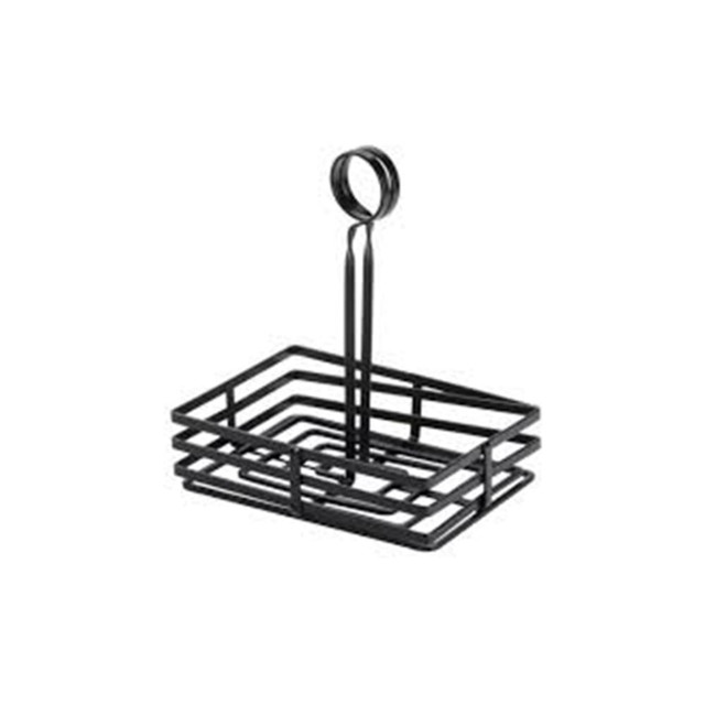 AMERICAN METALCRAFT, INC. FWC68 American Metalcraft Flat Coil Condiment Basket, 8in x 6in, Black AMERICAN METALCRAFT, INC. FWC68 American Metalcraft Flat Coil Condiment Basket, 8in x 6in, Black