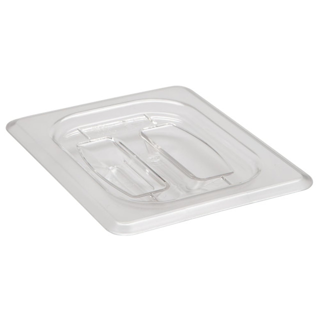 CAMBRO MFG. CO. 80CWCH135 Cambro Camwear GN 1/8 Handled Covers, Clear, Set Of 6 Covers