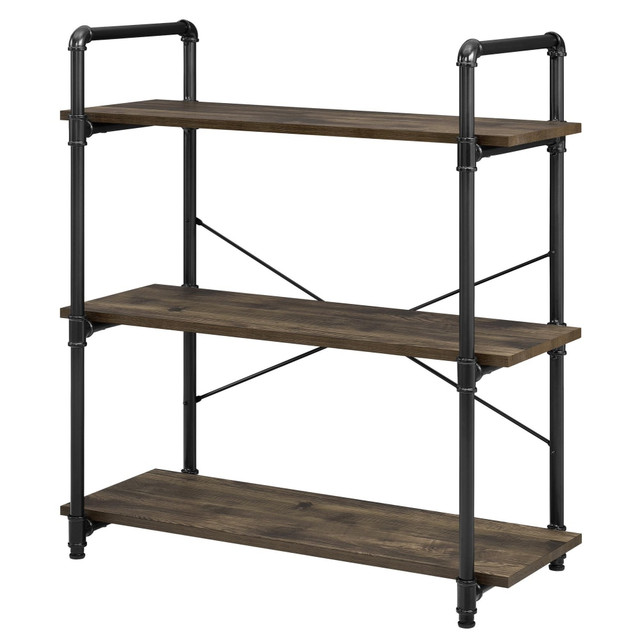 AMERIWOOD INDUSTRIES, INC. 5373846COM Ameriwood Home Carter 39inH 3-Shelf Bookcase, Rustic Brown