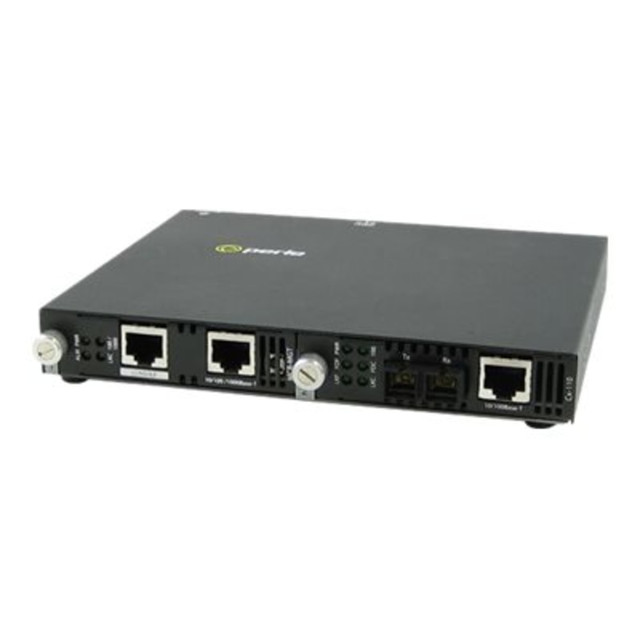 PERLE SYSTEMS 05070934 Perle SMI-110-S2SC20 - Fiber media converter - 100Mb LAN - 10Base-T, 100Base-TX, 100Base-LX - RJ-45 / SC single-mode - up to 12.4 miles - 1310 nm