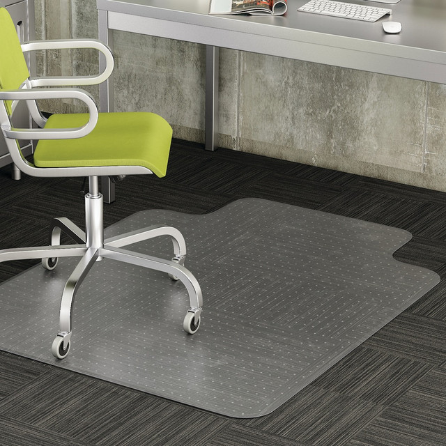 DEFLECT-O CORPORATION CM13113 Deflecto DuraMat Chair Mat For Low-Pile Carpet, Standard Lip, 36inW x 48inD, Clear