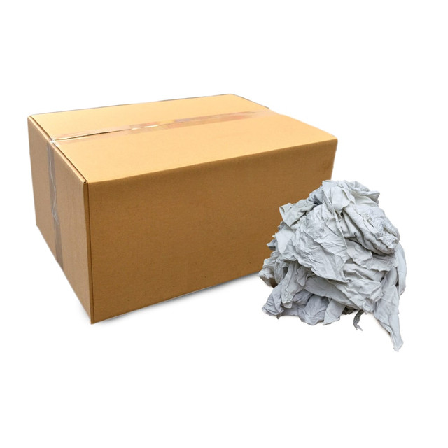 R&R TEXTILE MILLS INC 99007-25 Pro-Clean Basics T-Shirt Rags, Assorted Sizes, White, 25-Lb Box R&R TEXTILE MILLS INC 99007-25 Pro-Clean Basics T-Shirt Rags, Assorted Sizes, White, 25-Lb Box