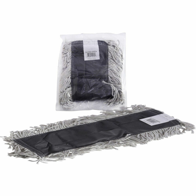 GENUINE JOE 00185  Disposable Dust Mop Refill - 18in Width x 5in Depth - Disposable, 4-ply, Looped Ends, Quick Drying, Fray Resistant, Absorbent, Durable, 4-ply Yarn - Cotton, Synthetic - Natural - 1 Each