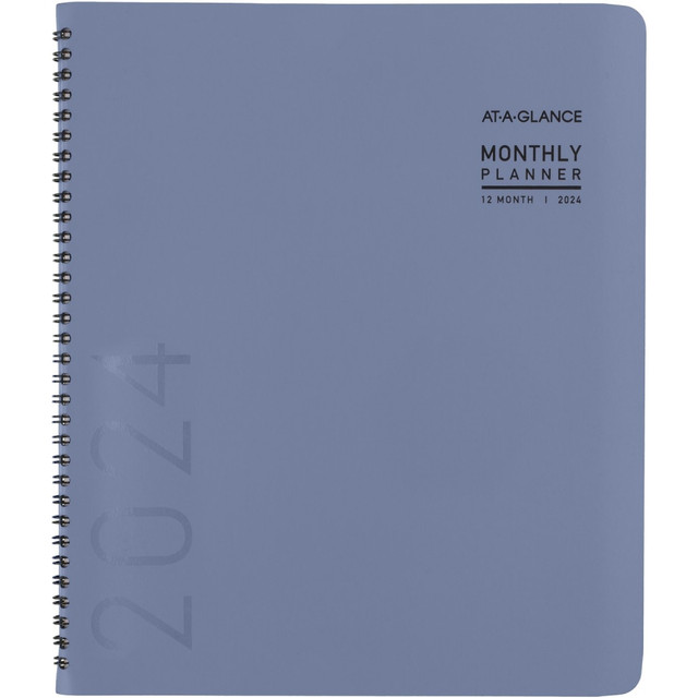 ACCO BRANDS USA, LLC 70250X2024 2024-2025 AT-A-GLANCE Contemporary 15-Month Monthly Planner, 9in x 11in, Slate Blue, January 2024 To March 2025, 70250X20