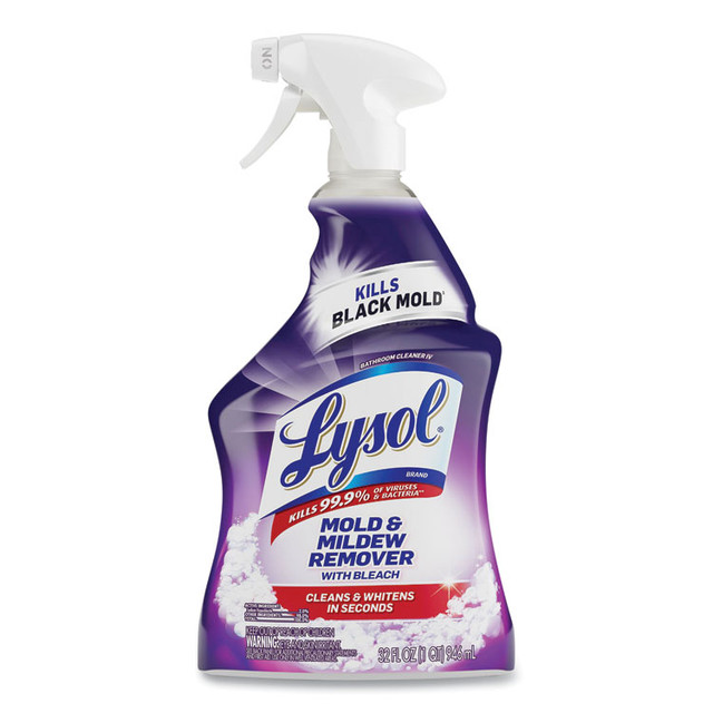 RECKITT BENCKISER LYSOL® Brand 78915 Mold and Mildew Remover with Bleach, 32 oz Spray Bottle, 12/Carton